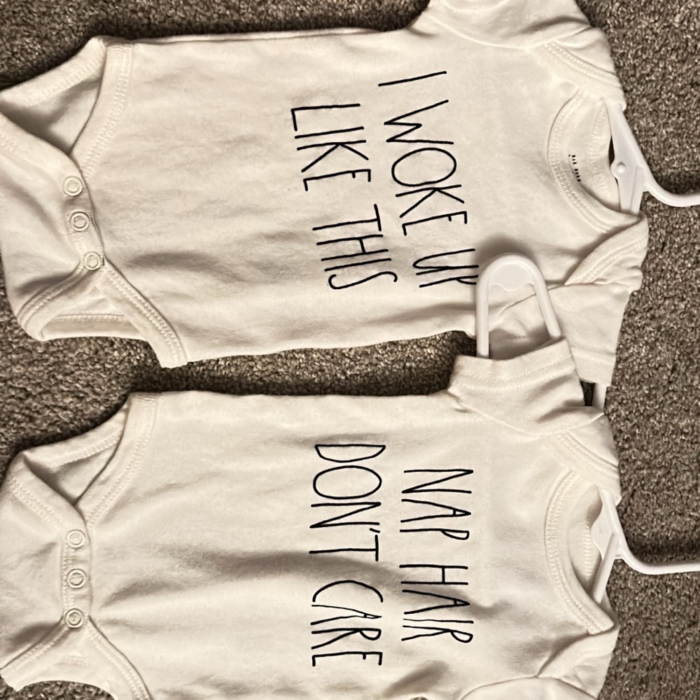 Four Rae Dunn onesies - Picture 2 of 2